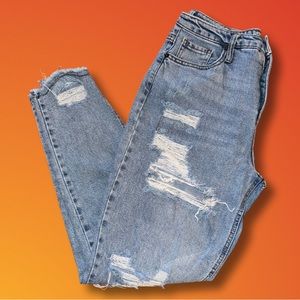 Distressed Mom Jeans